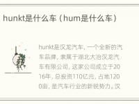 hunkt是什么车（hum是什么车）