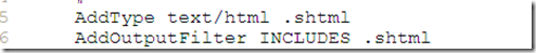 让Apache支持SHTML(SSI)的配置方法