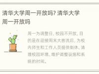 清华大学周一开放吗? 清华大学周一开放吗