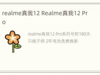 realme真我12 Realme真我12 Pro