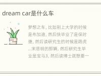 dream car是什么车