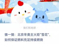 猜一猜北京冬奥主火炬雪花如何保证燃料充足持续燃烧