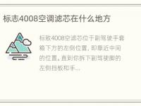 标志4008空调滤芯在什么地方