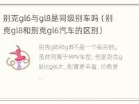 别克gl6与gl8是同级别车吗（别克gl8和别克gl6汽车的区别）