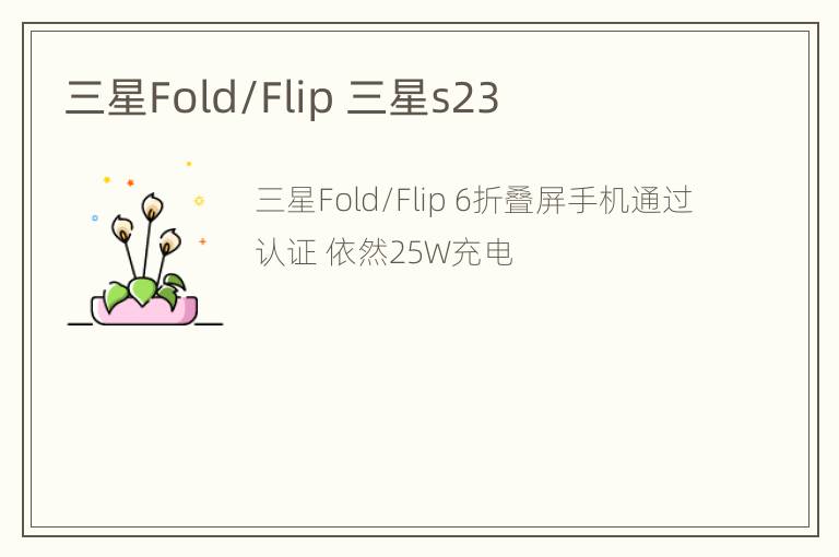 三星Fold/Flip 三星s23