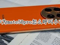 华为mate50pro怎么呼叫小艺 华为mate20pro怎么呼叫小艺