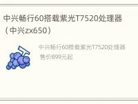 中兴畅行60搭载紫光T7520处理器（中兴zx650）