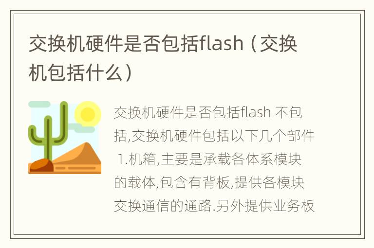 交换机硬件是否包括flash（交换机包括什么）