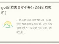 gs4油箱容量多少升?（GS4油箱容积）