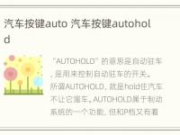 汽车按键auto 汽车按键autohold