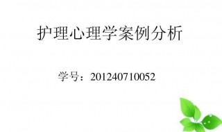 案例分析格式怎么样 案例分析的格式模板