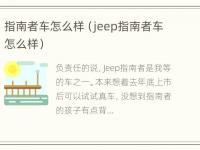 指南者车怎么样（jeep指南者车怎么样）